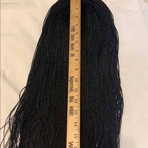 Hand twisted braids full lace wig main image 9